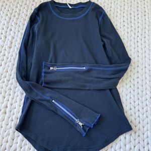 Free people thermal zipped cuff size L